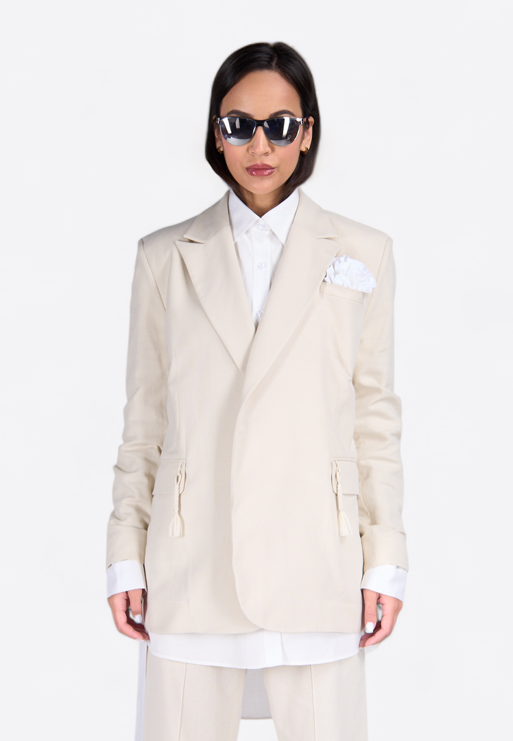 EMIRATES LIMITED Cotton Blazer - East Vibe