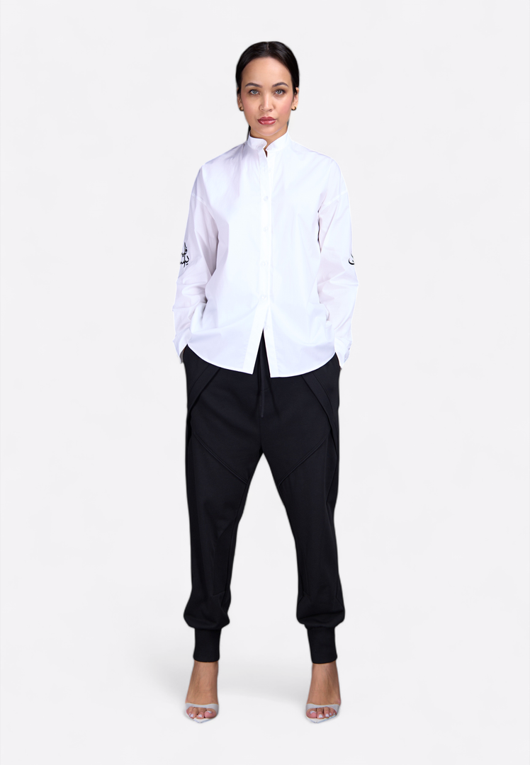 Logo Embossed Off-White Shirt