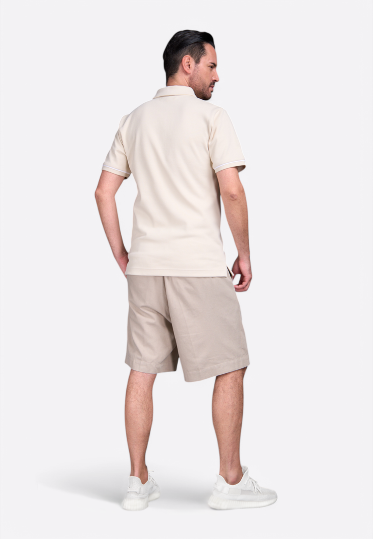 Beige Linen Men's Shorts - East Vibe