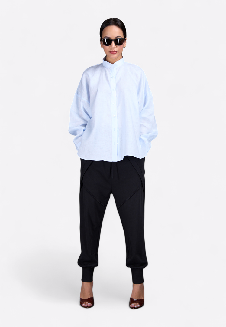 Classic Long-Sleeved Light Blue Shirt - East Vibe