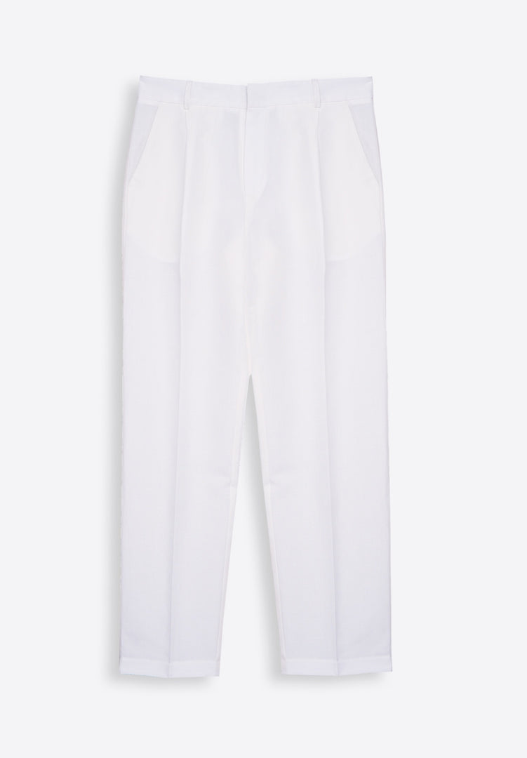 White Linen Trousers