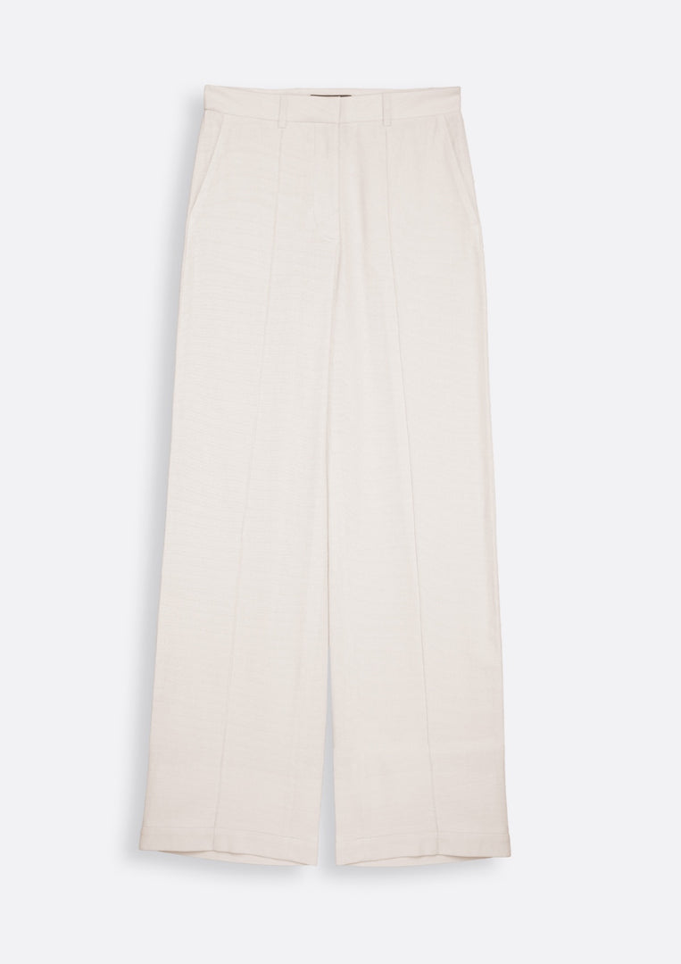EMIRATES LIMITED Wide-Leg Beige Trousers