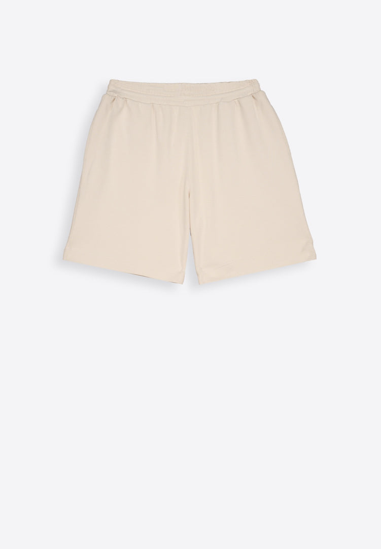 Classic Beige Cotton Men's Shorts - East Vibe