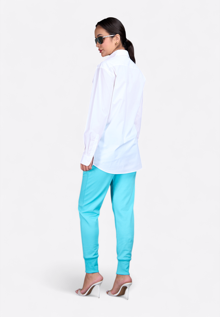 White Cotton Formal Shirt - East Vibe