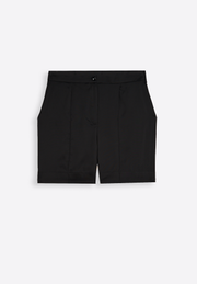 Black silk men's shorts with tailored fit by East Vibe