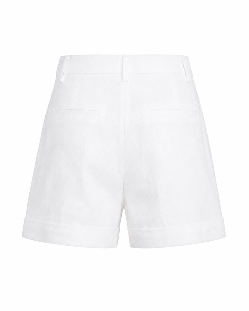 White shorts on a white background