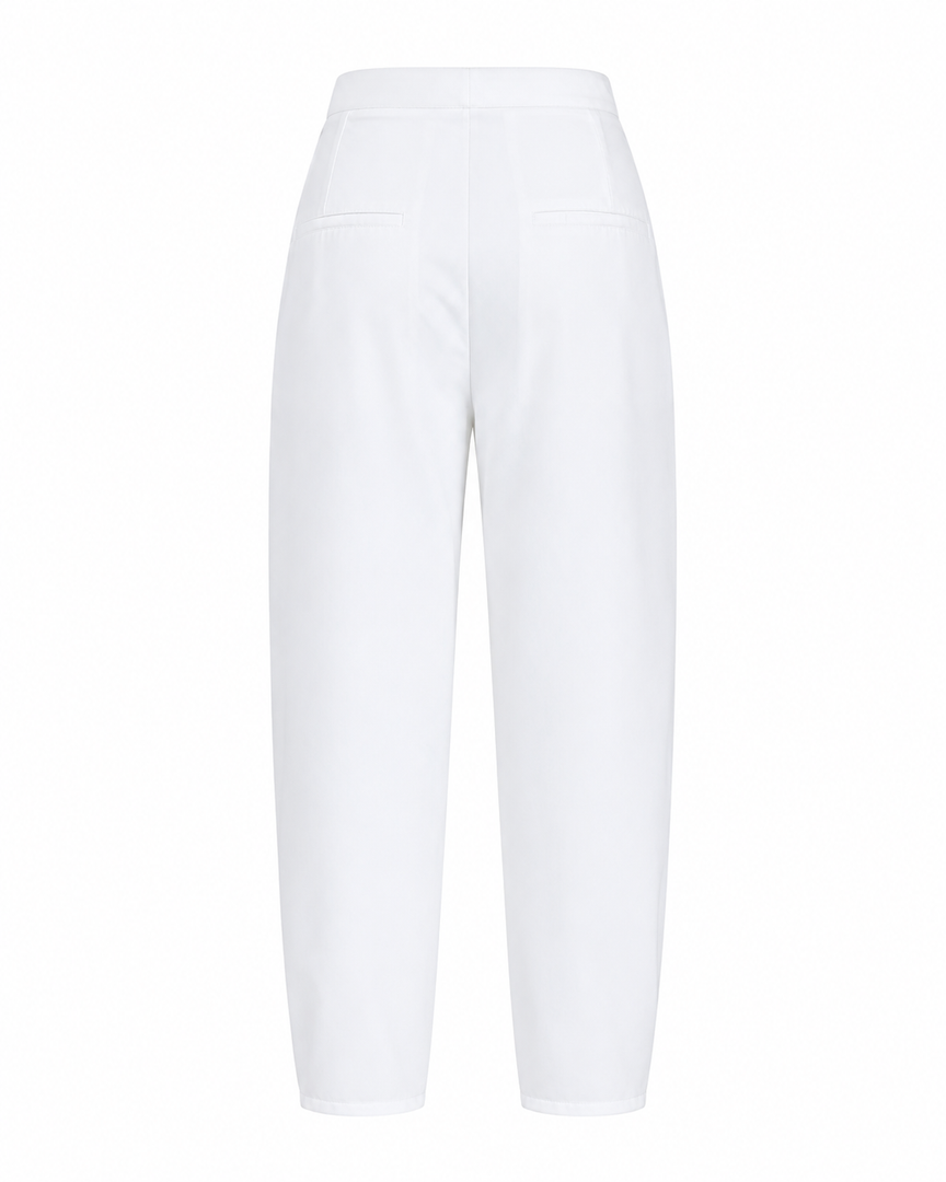 White pants on a white background
