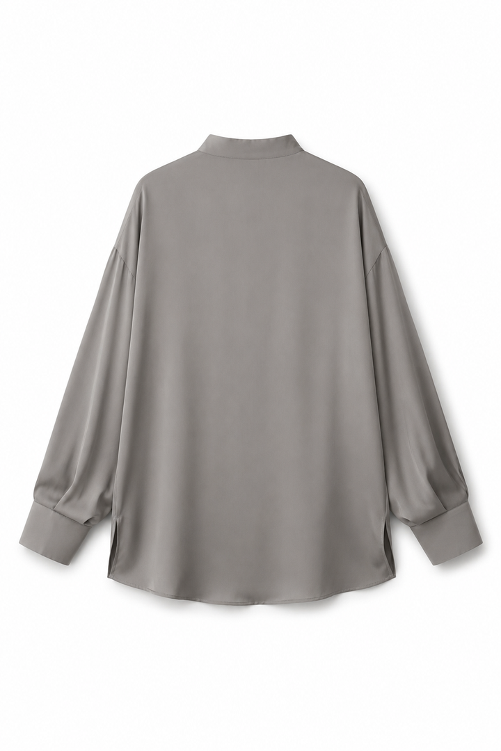 Gray blouse on a white background