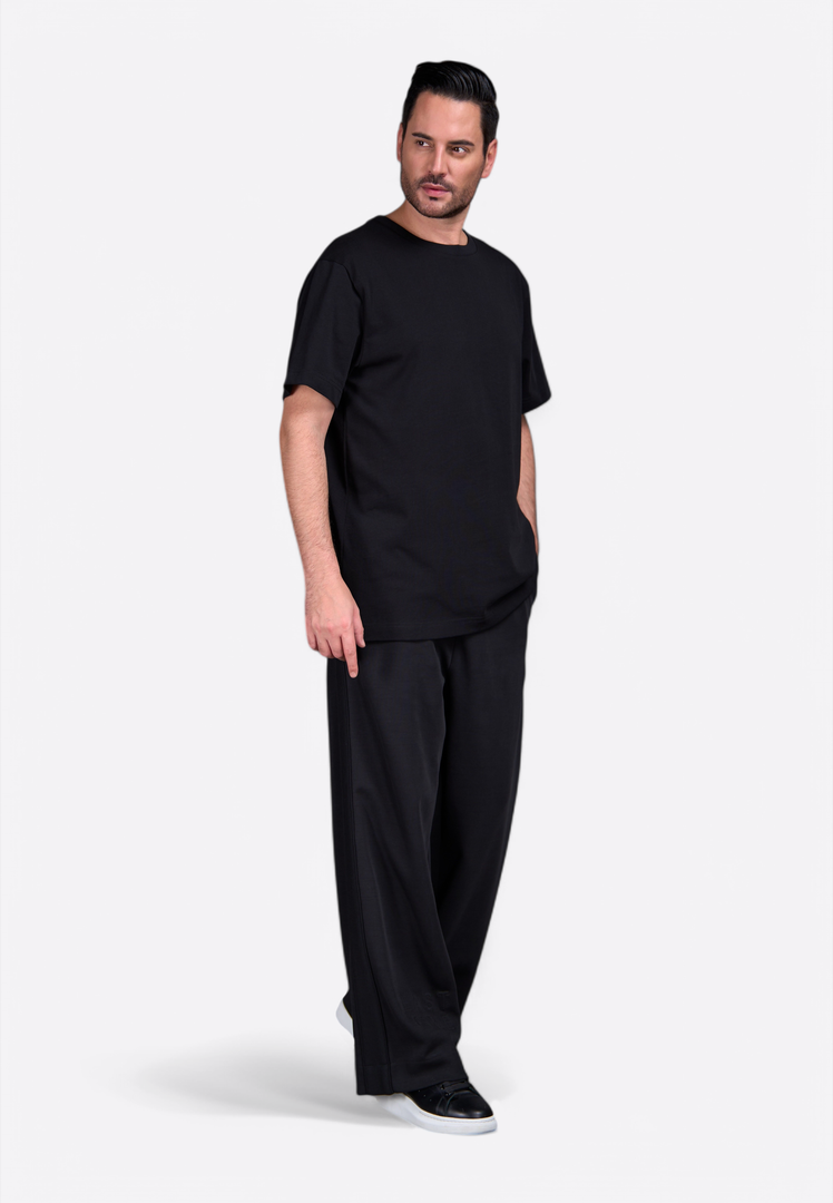 Black T-Shirt with Tassel