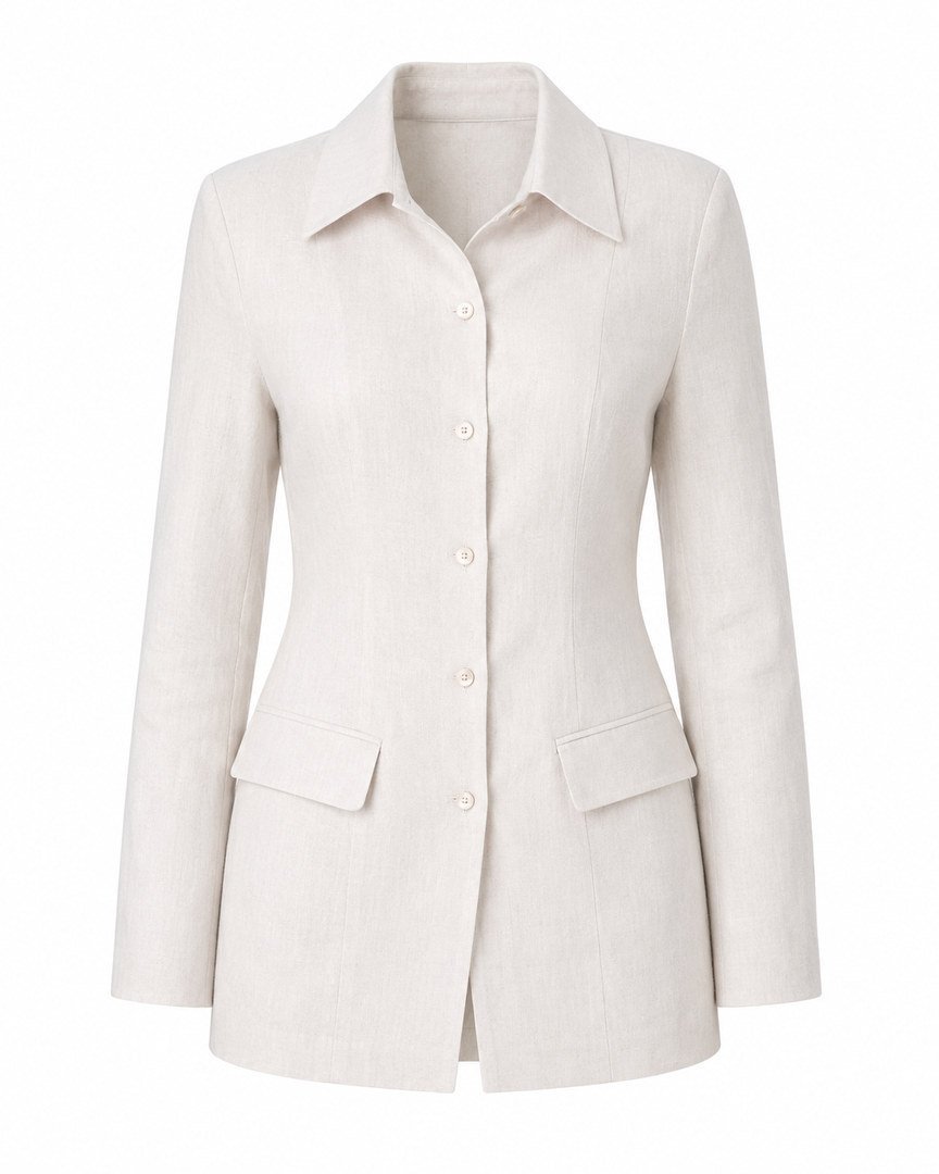 Ivory Nomad Linen Shirt