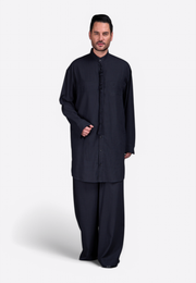 EMIRATES LIMITED Men Black Shirt Tassel 100% Cotton - East Vibe