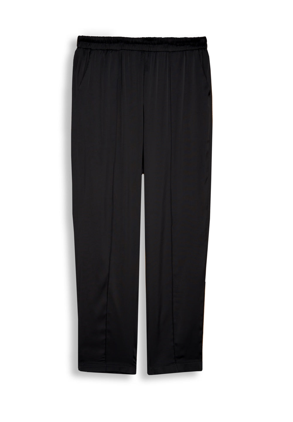 Formal Black Silk Trousers