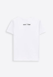 White Cotton T-Shirt - East Vibe