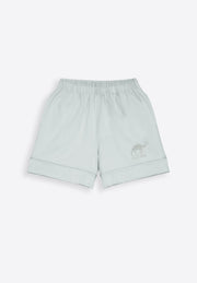 High waist green shorts on plain background – East Vibe
